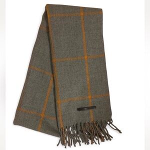 Only & Sons Plaid Wool Scarf- Unisex